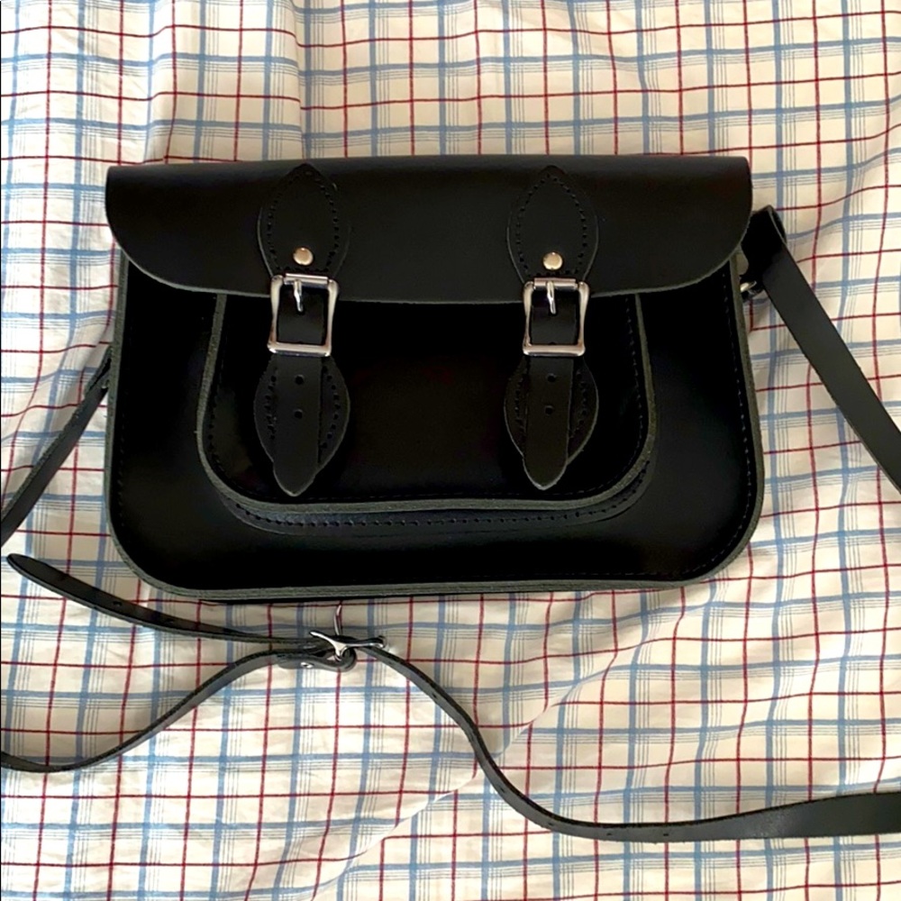 The Cambridge Satchel crossbody Bag black 11’